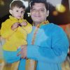 Parent Rajesh Vaghela with his son Dhvanit Vaghela
