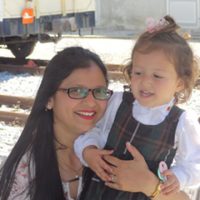 Parent Komal Popat with her daughter Aneri popat